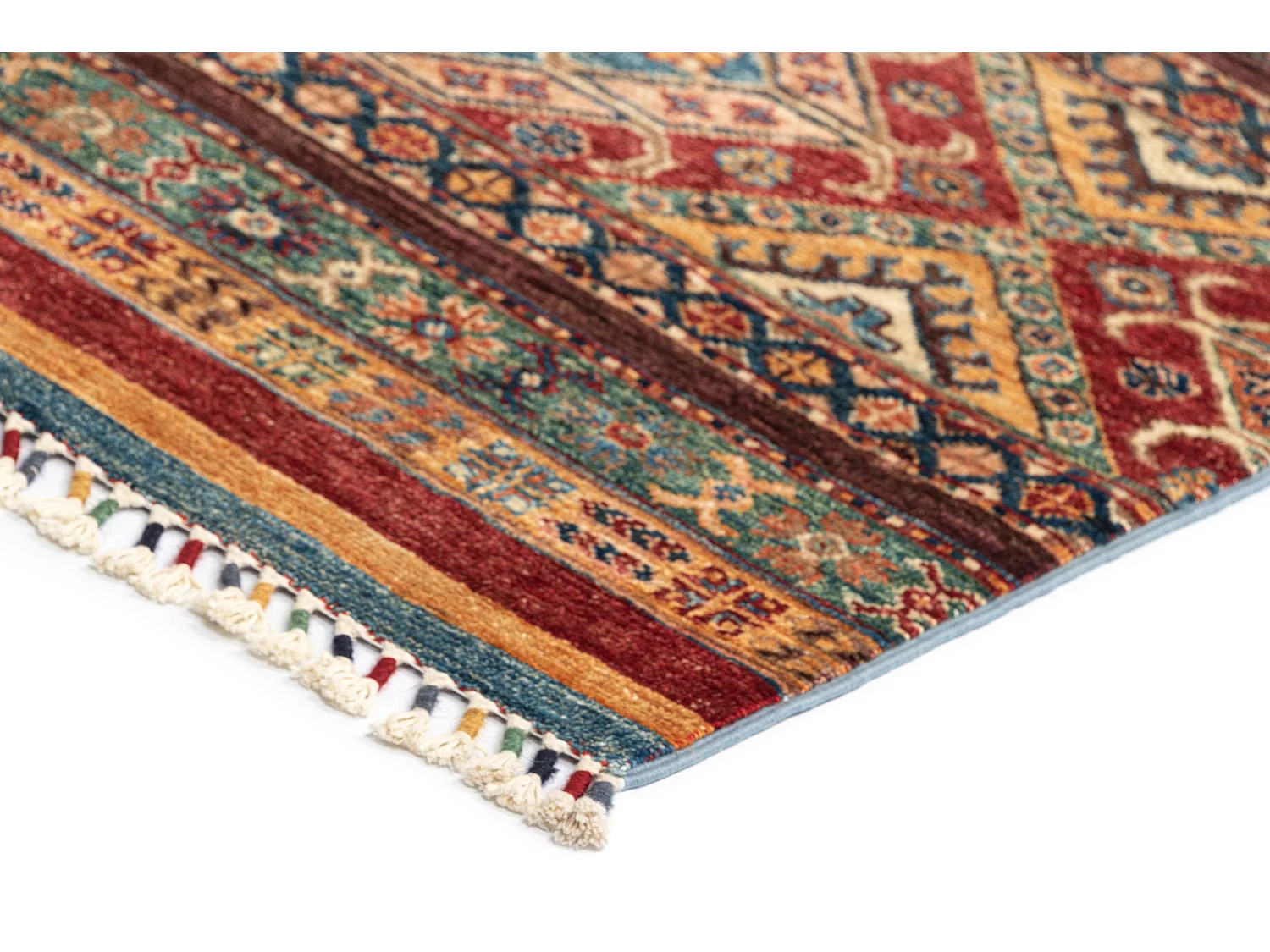 Tapis de laine 204x293 rouge Torkman