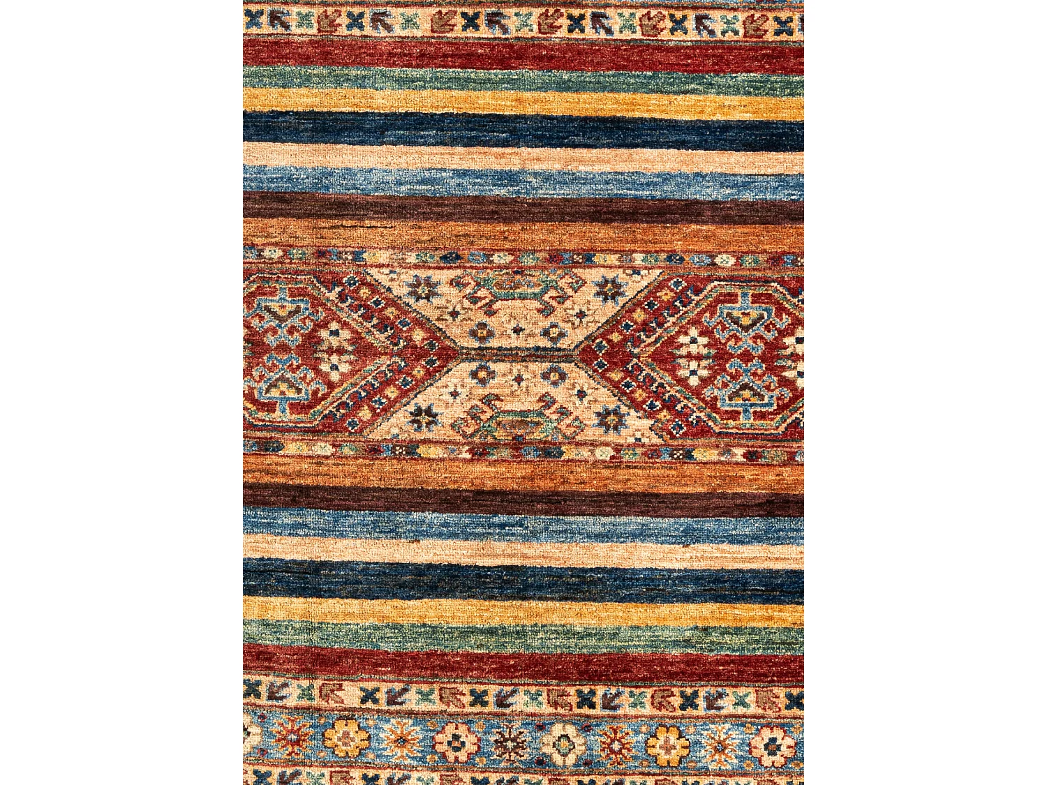 Tapis de laine 204x293 rouge Torkman