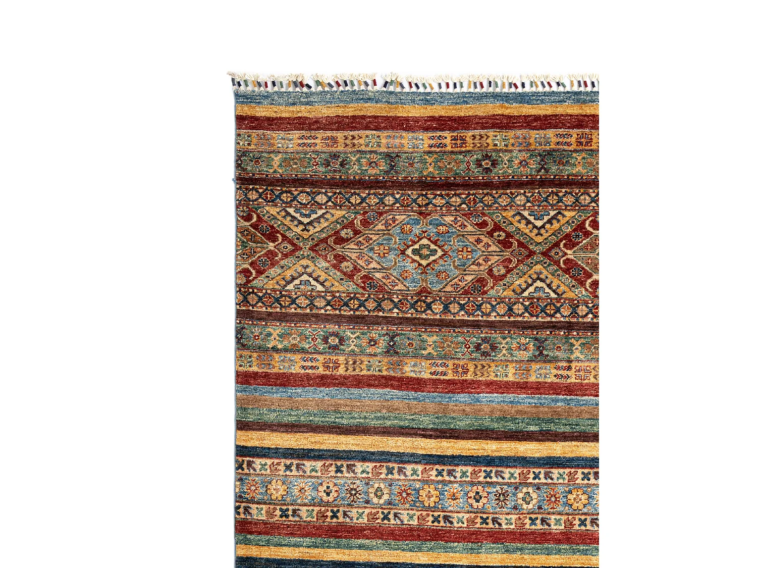 Tapis de laine 204x293 rouge Torkman