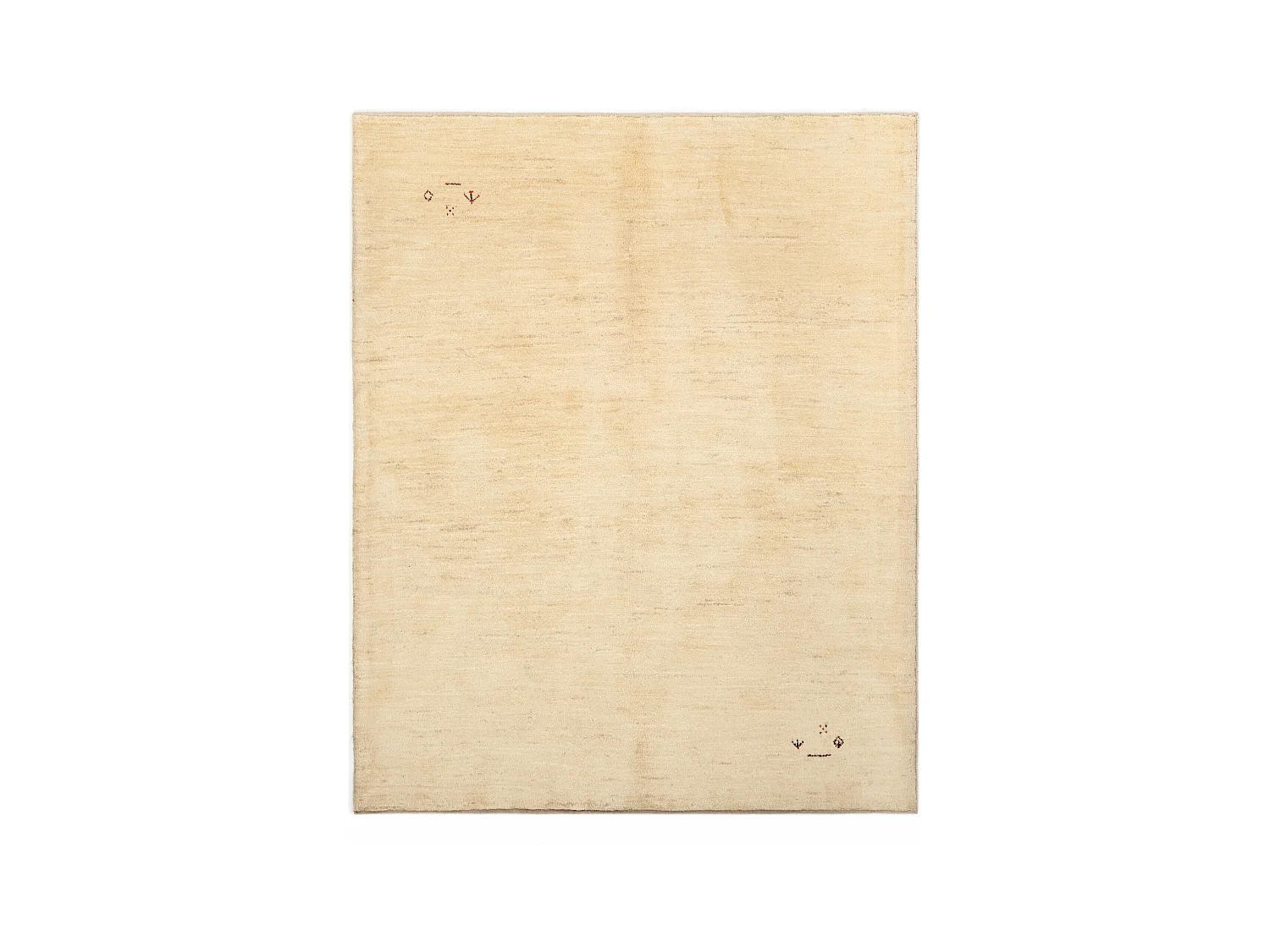 Tappeto in lana 154x188 beige Gabbeh Shouli