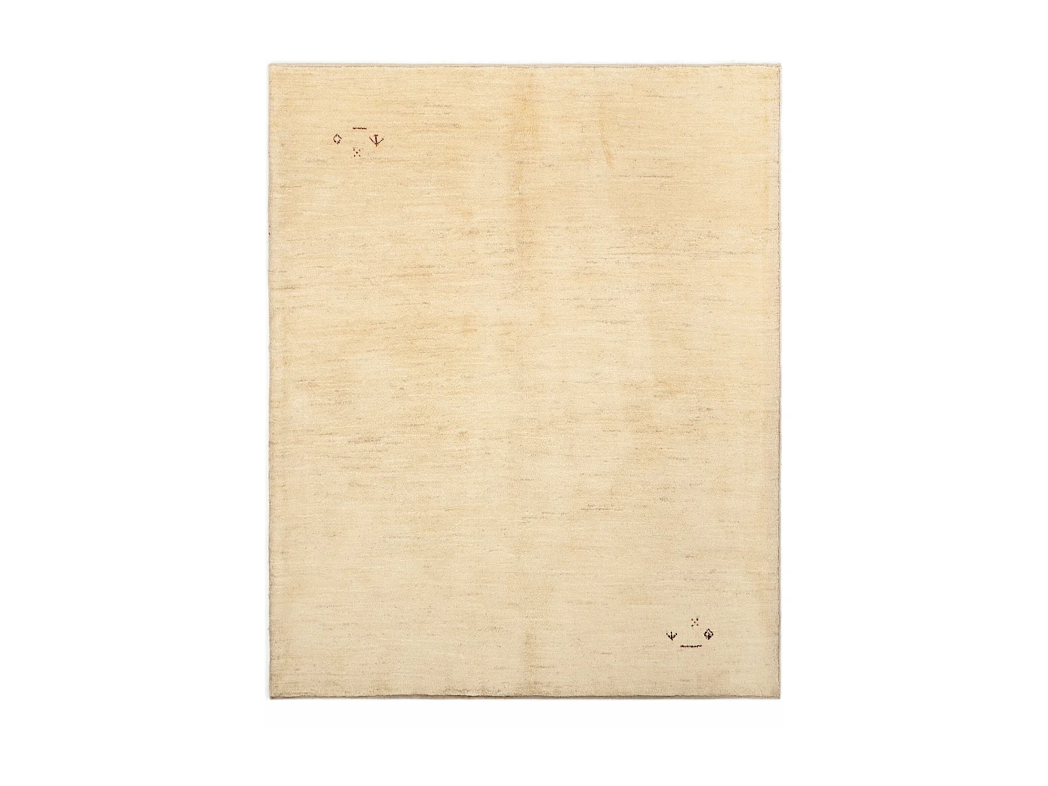 Tapis de laine 154x188 beige Gabbeh Shouli