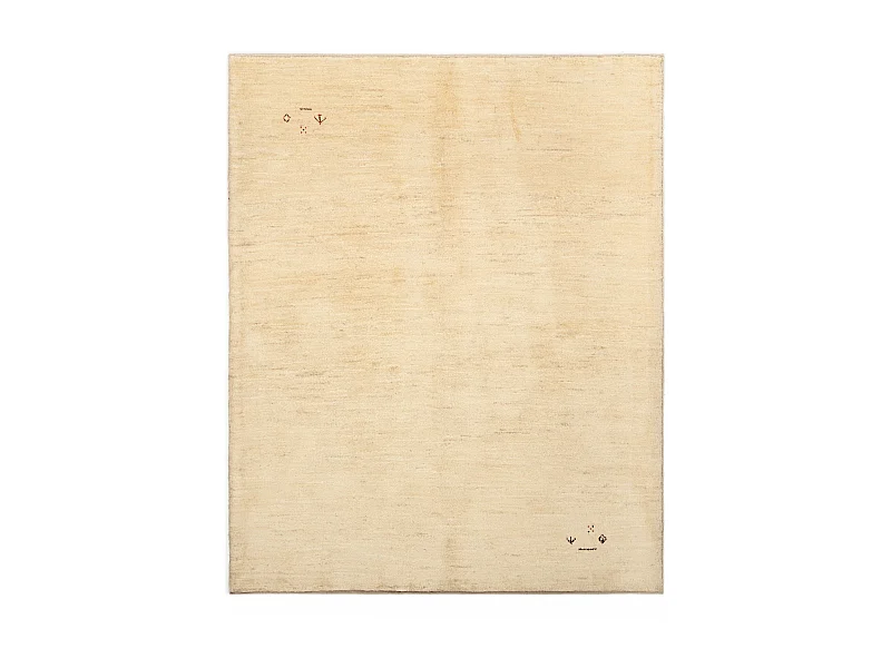 Tapis de laine 154x188 beige Gabbeh Shouli