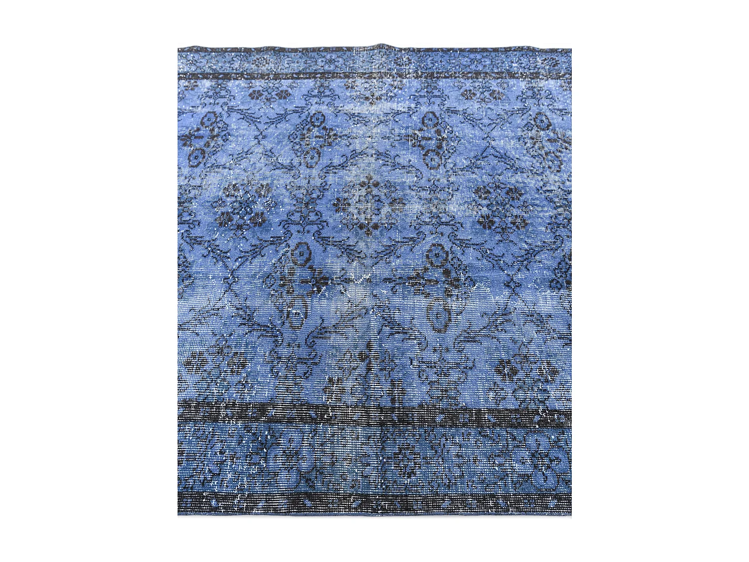 Tapis de laine 160x272 Bleu Ultra Vintage