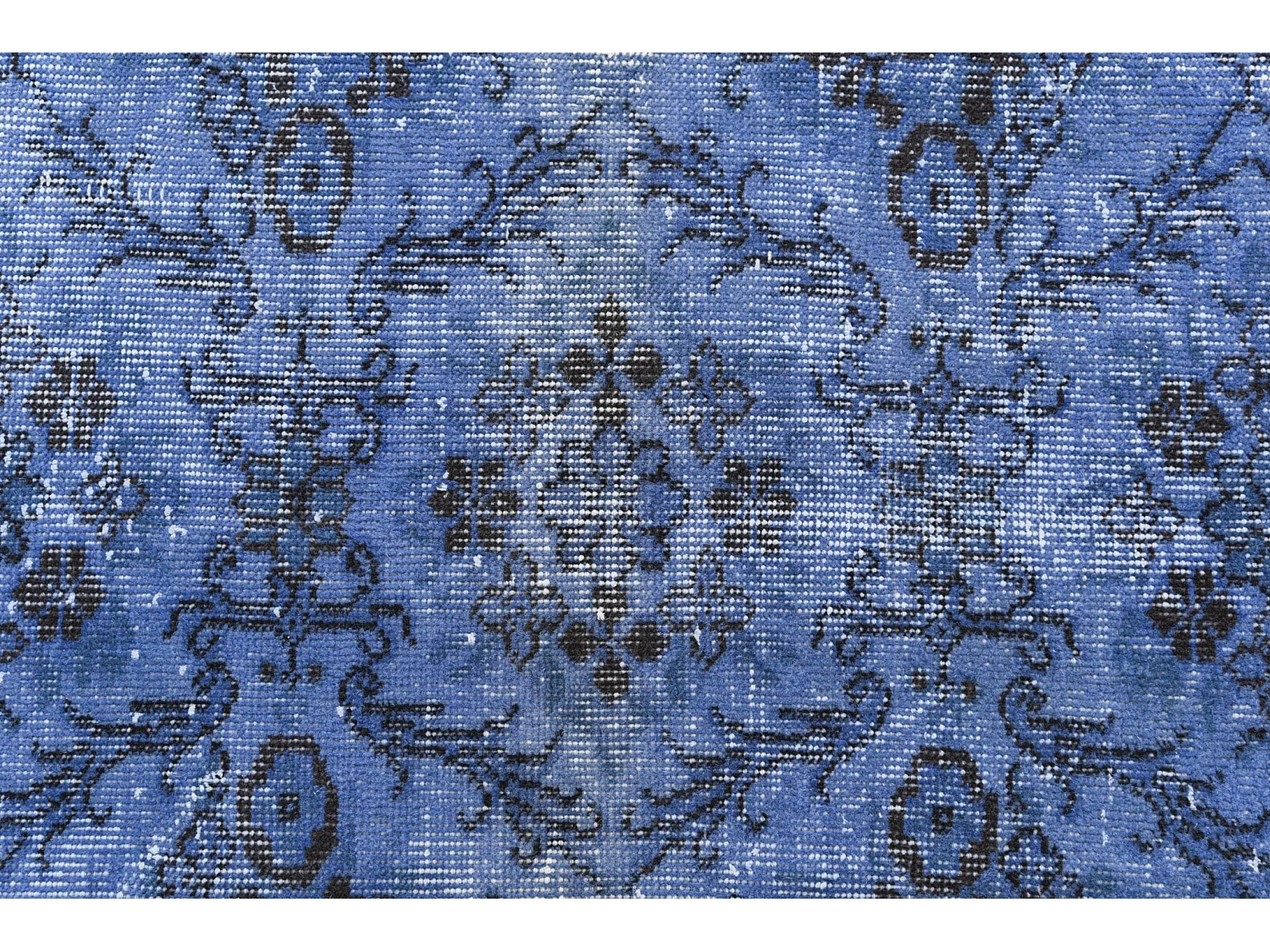 Tapis de laine 160x272 Bleu Ultra Vintage
