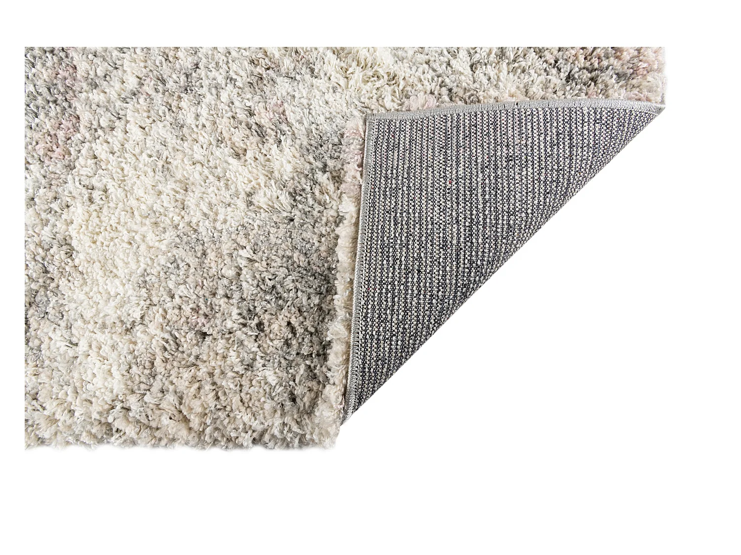 Hochflorteppich 80x305 Beige - Rosa Lachen Haze