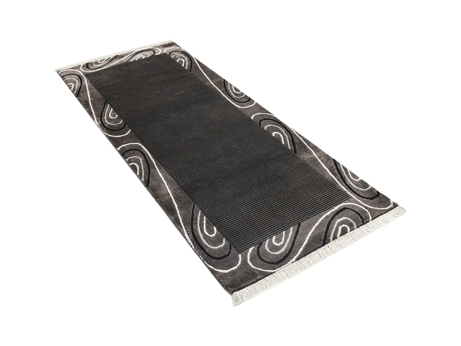 Tappeto per corridoio in lana 84x203 marrone Darya