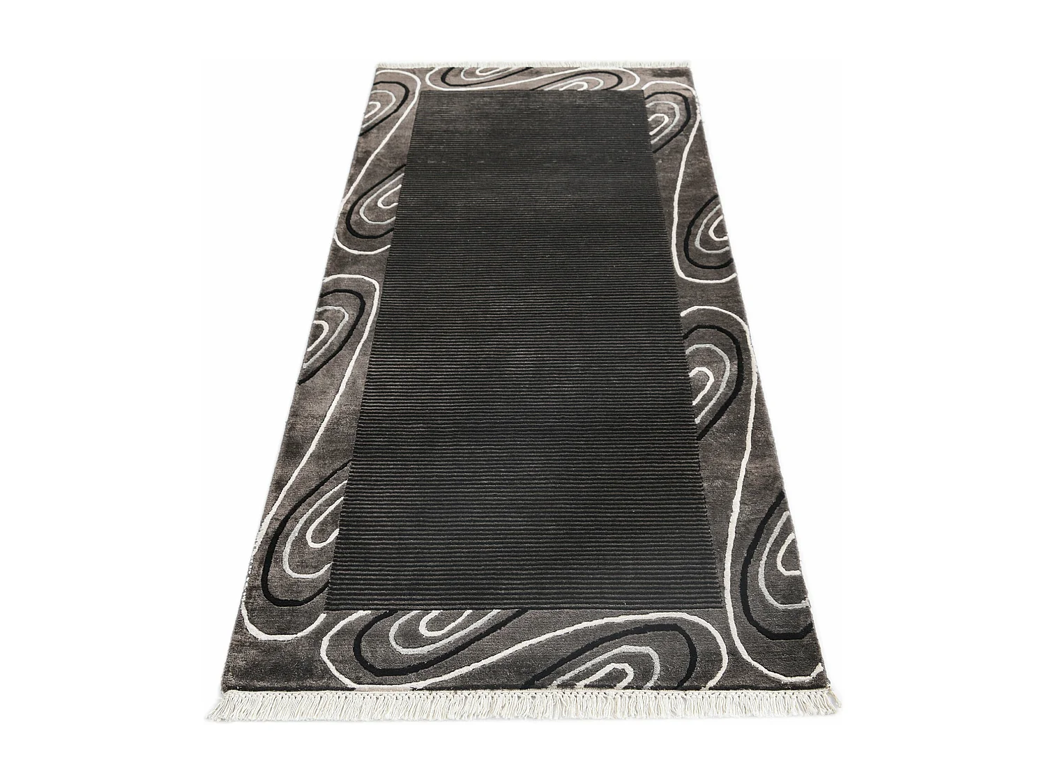 Tappeto per corridoio in lana 84x203 marrone Darya