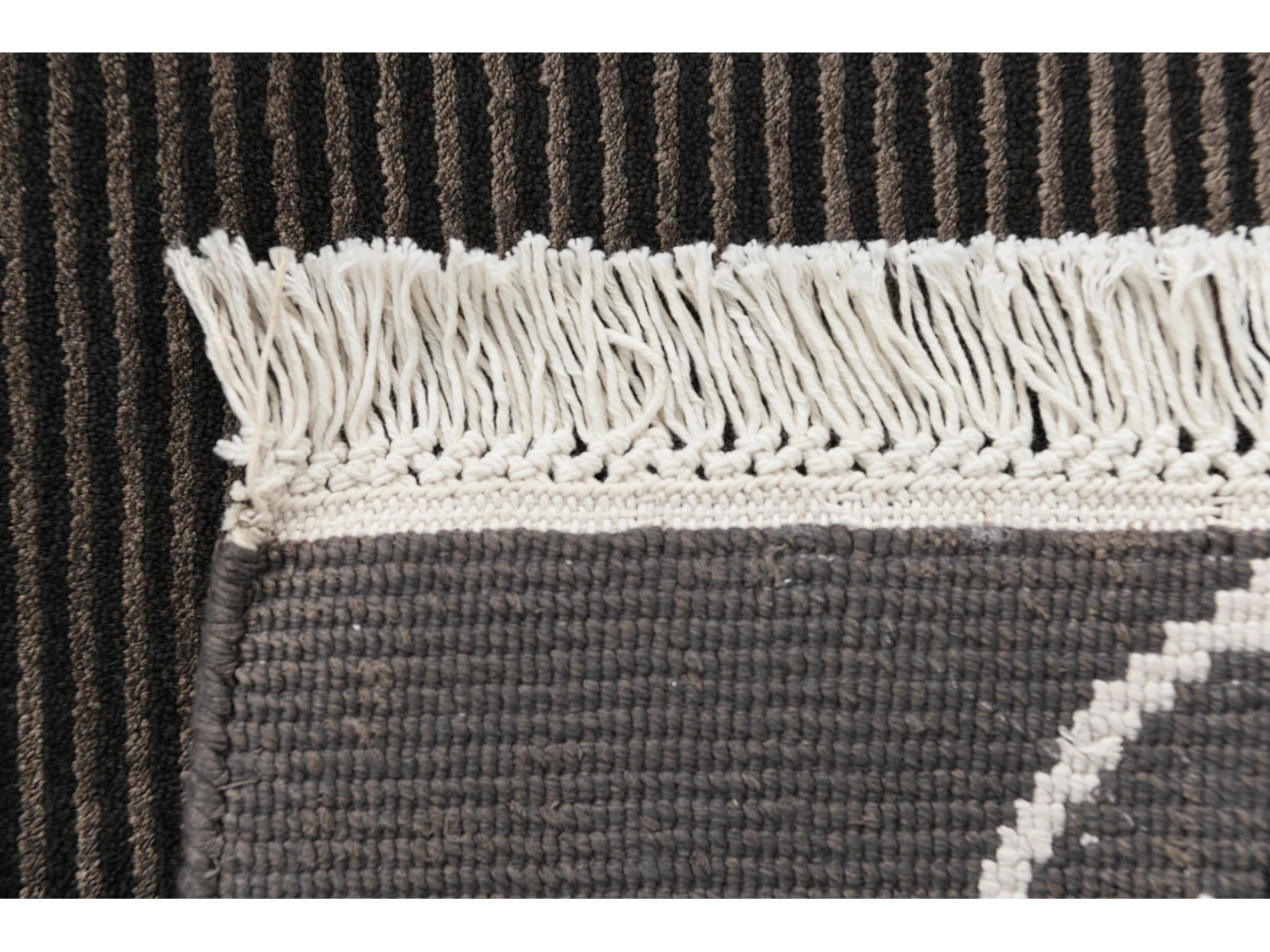 Tappeto per corridoio in lana 84x203 marrone Darya