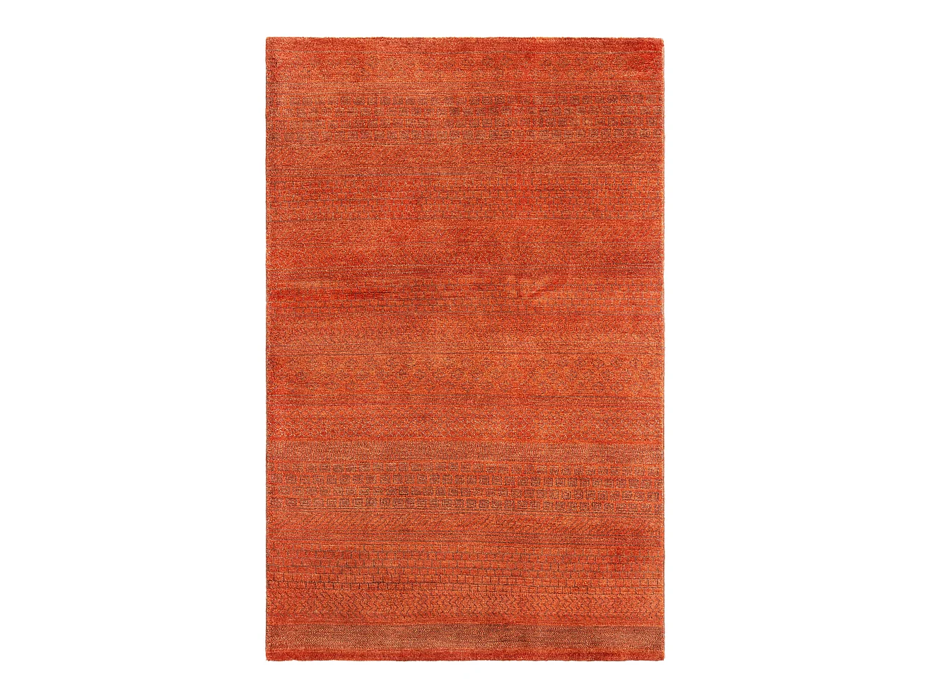 Tapis de laine 123x195 orange Juma