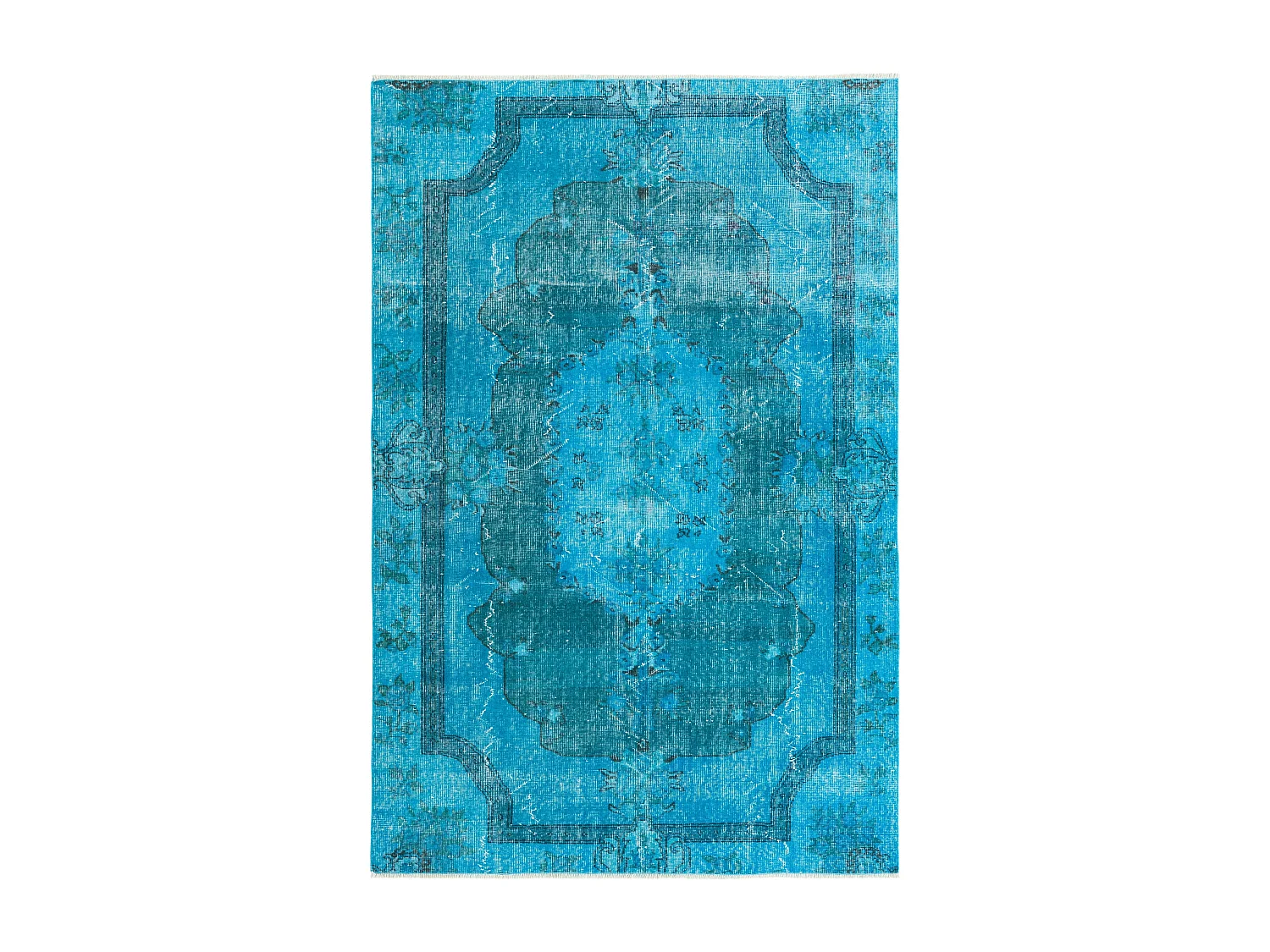 Tapis de laine 160x246 Bleu Ultra Vintage