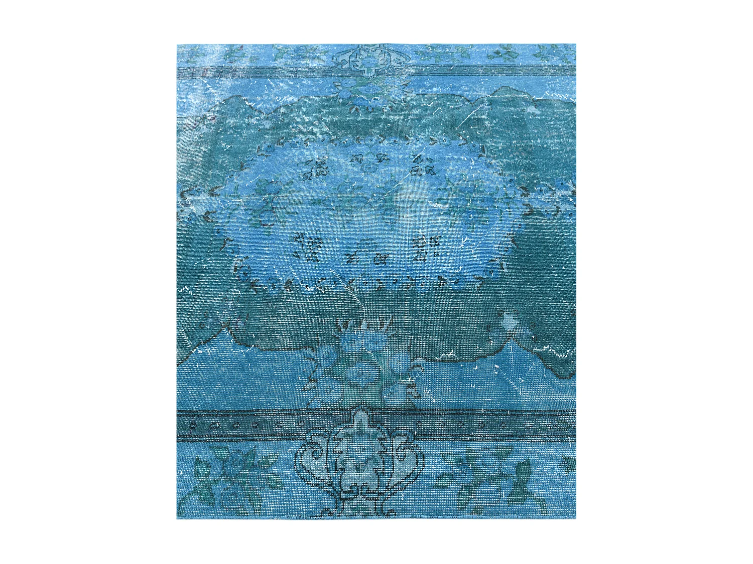 Tapis de laine 160x246 Bleu Ultra Vintage