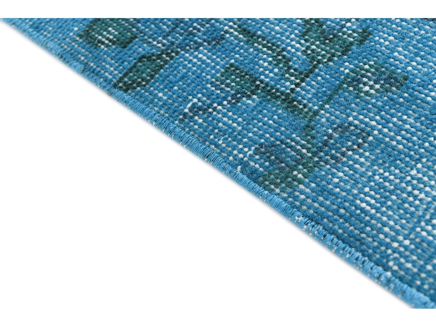 Tapis de laine 160x246 Bleu Ultra Vintage