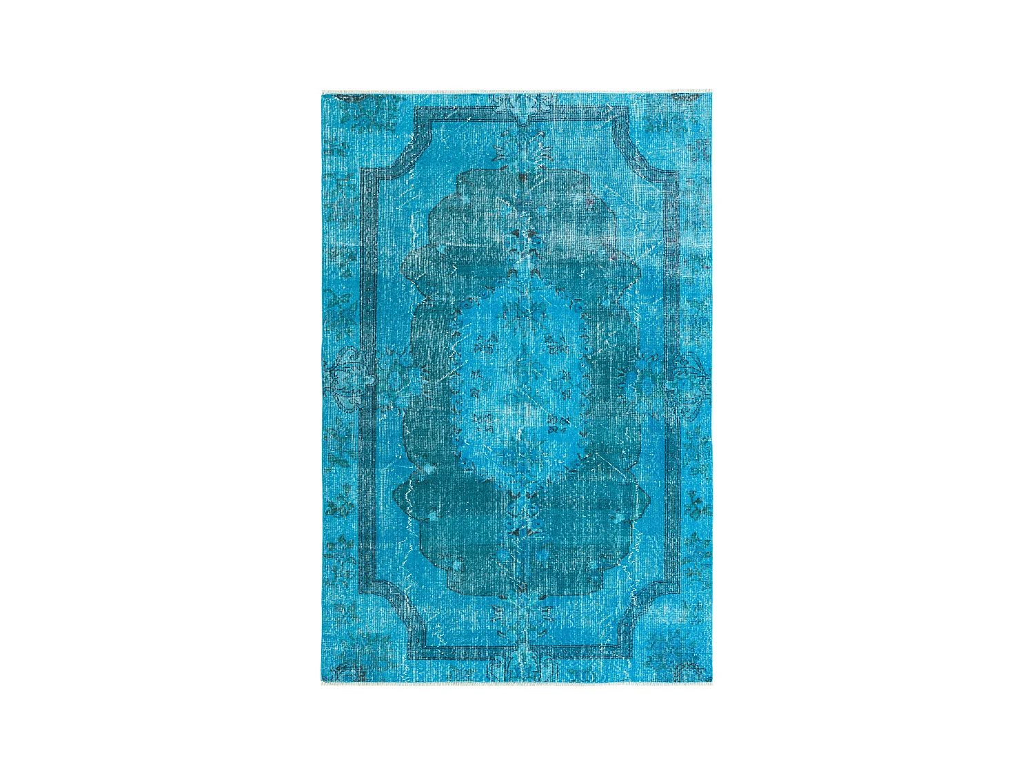 Tapis de laine 160x246 Bleu Ultra Vintage