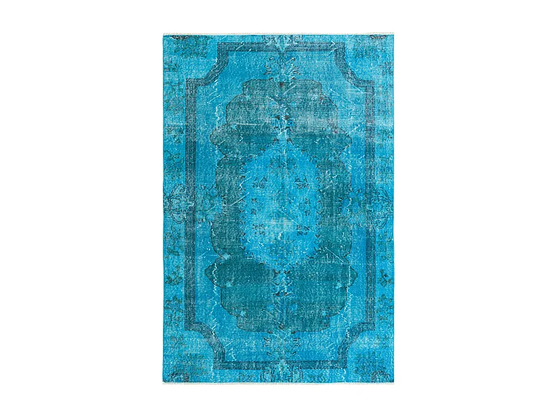 Wollteppich 160x246 Blau Ultra Vintage
