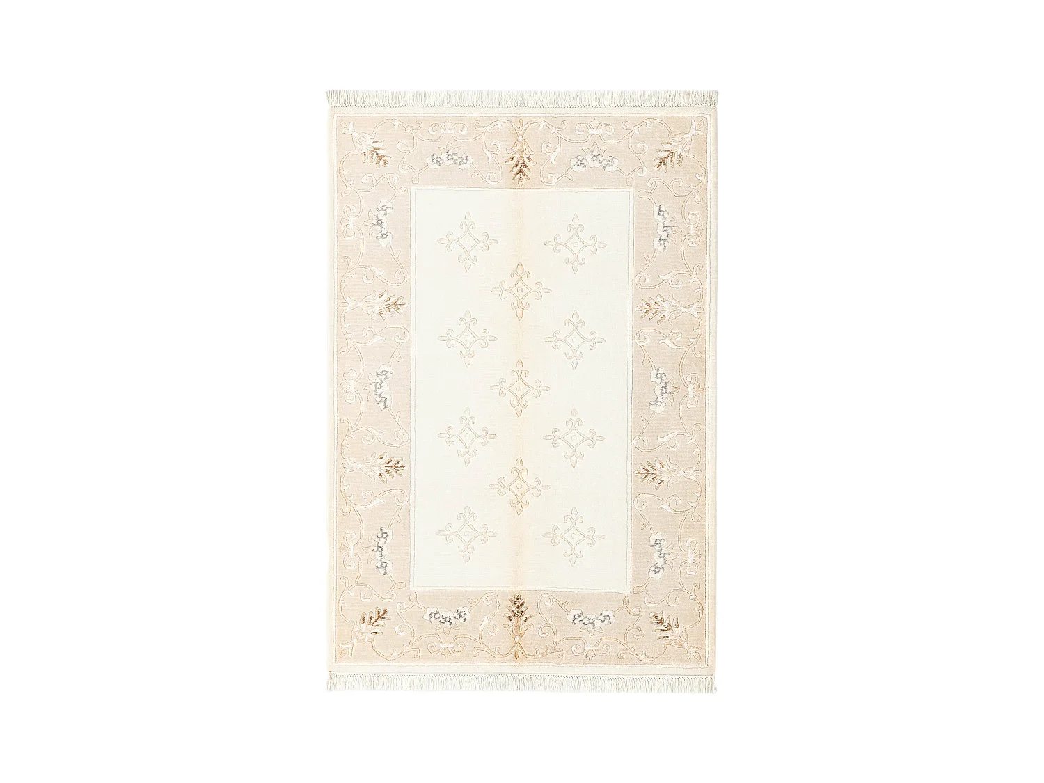 Tapis de laine 122x180 beige Darya
