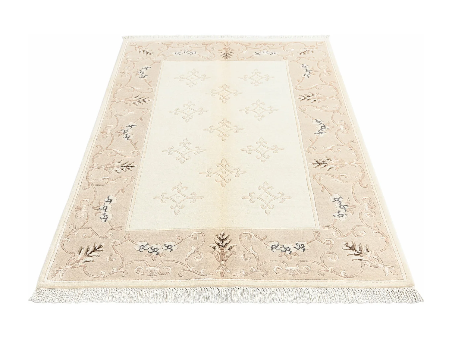 Tapis de laine 122x180 beige Darya