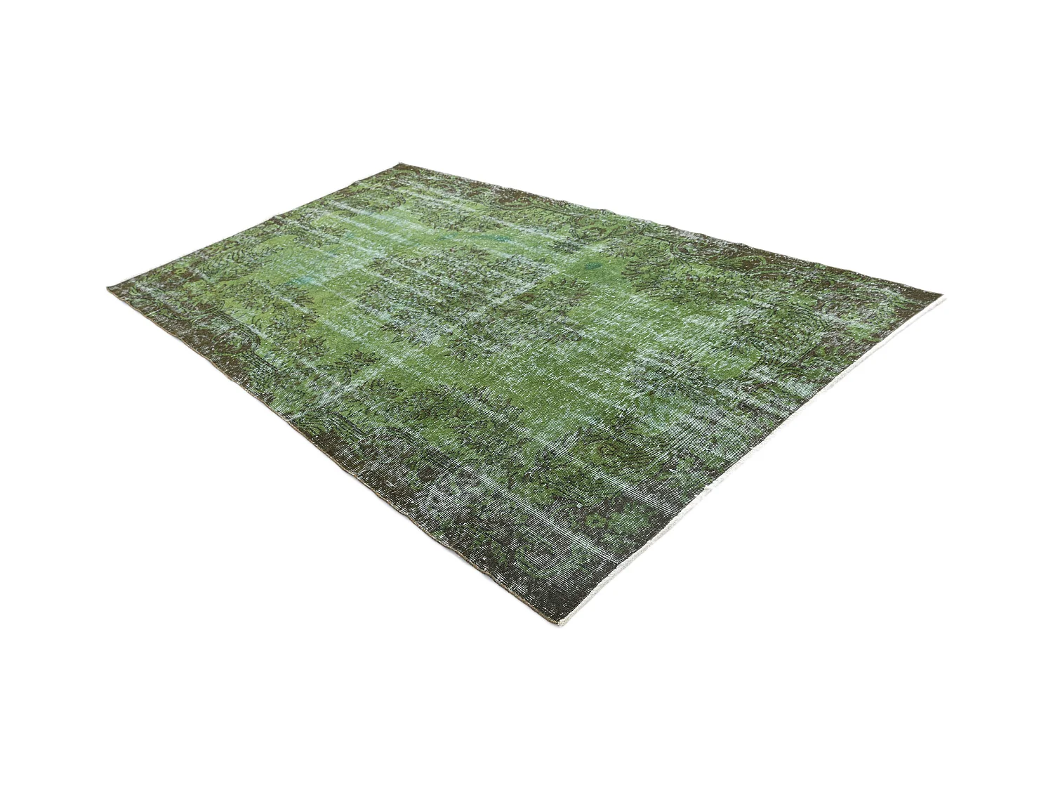 Wollteppich 163x279 Grün Ultra Vintage