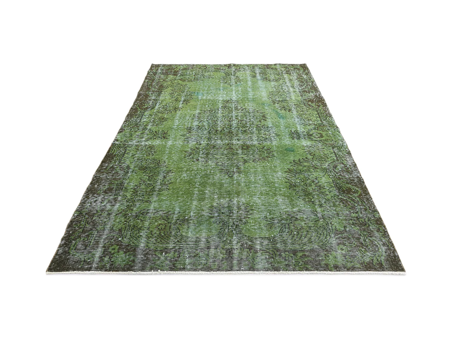 Wollteppich 163x279 Grün Ultra Vintage