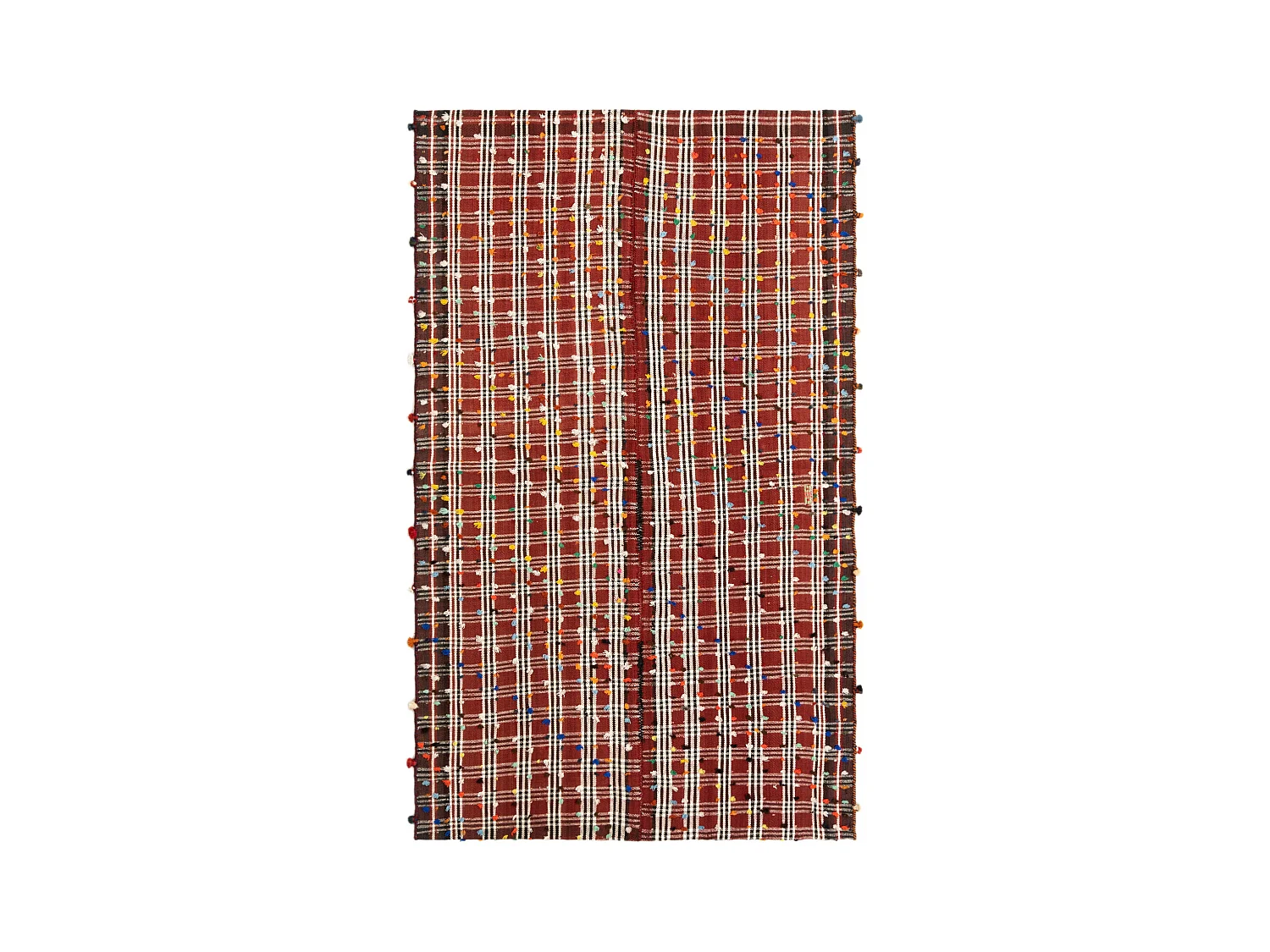 Tapis de laine 135x222 rouge Jajim