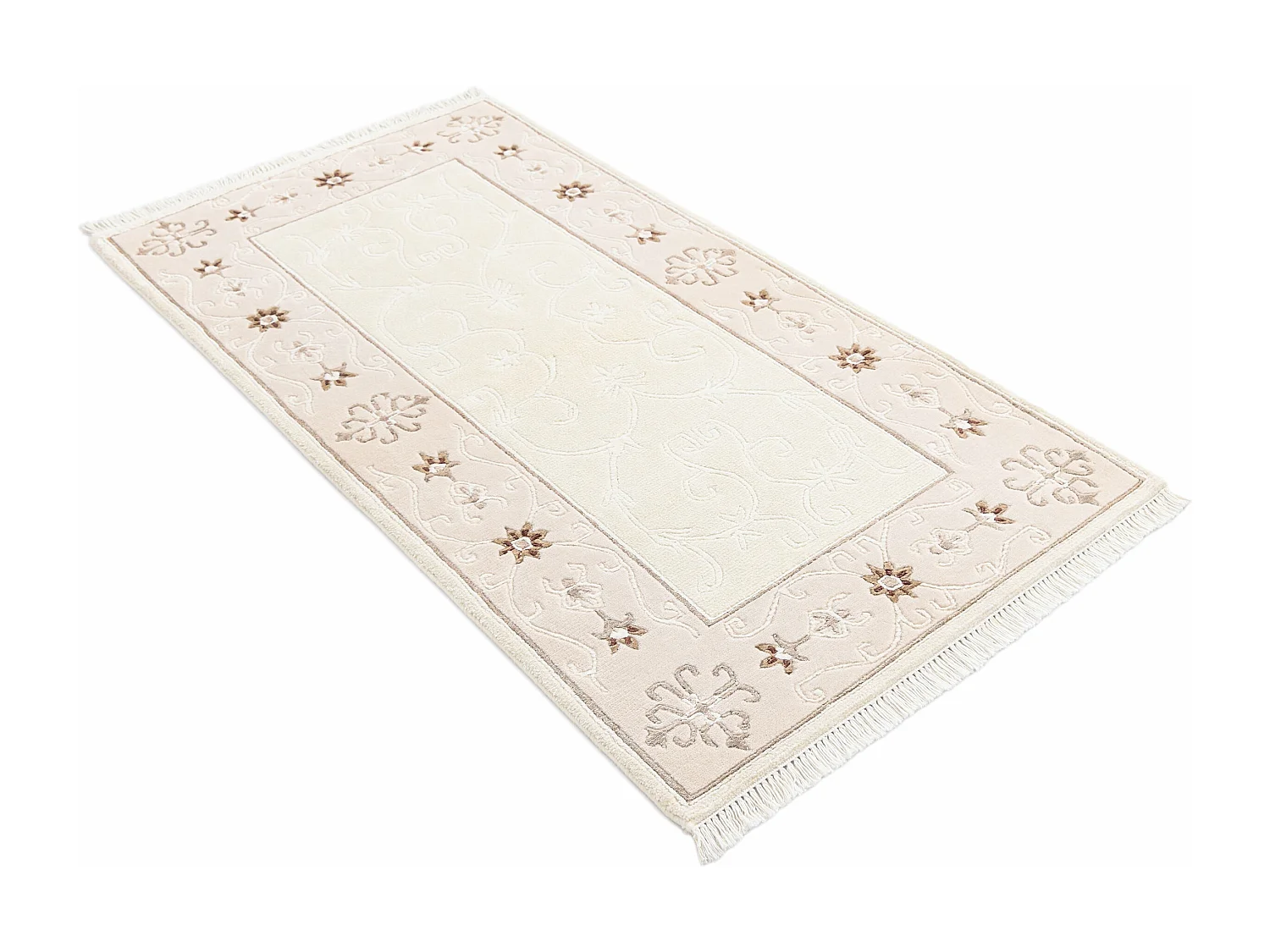 Tapis de laine 81x155 beige Darya