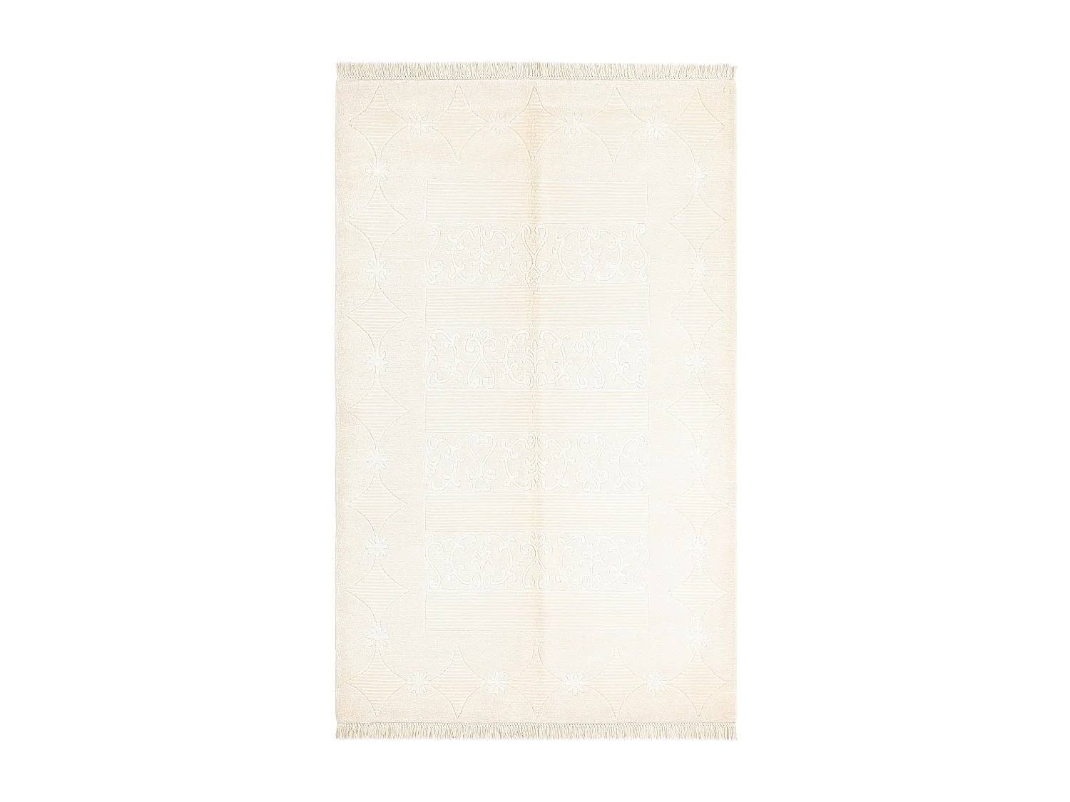 Tapis de laine 122x198 beige Darya