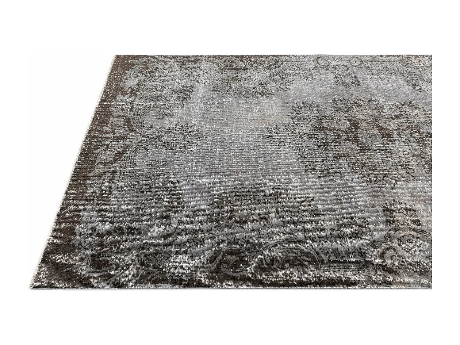 Wollteppich 155x284 Grau Ultra Vintage