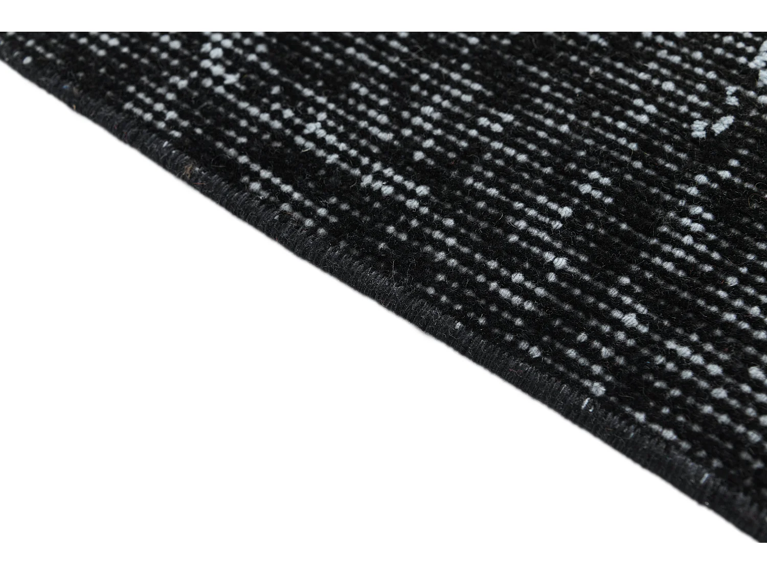 Tapis de laine 173x201 noir Ultra Vintage