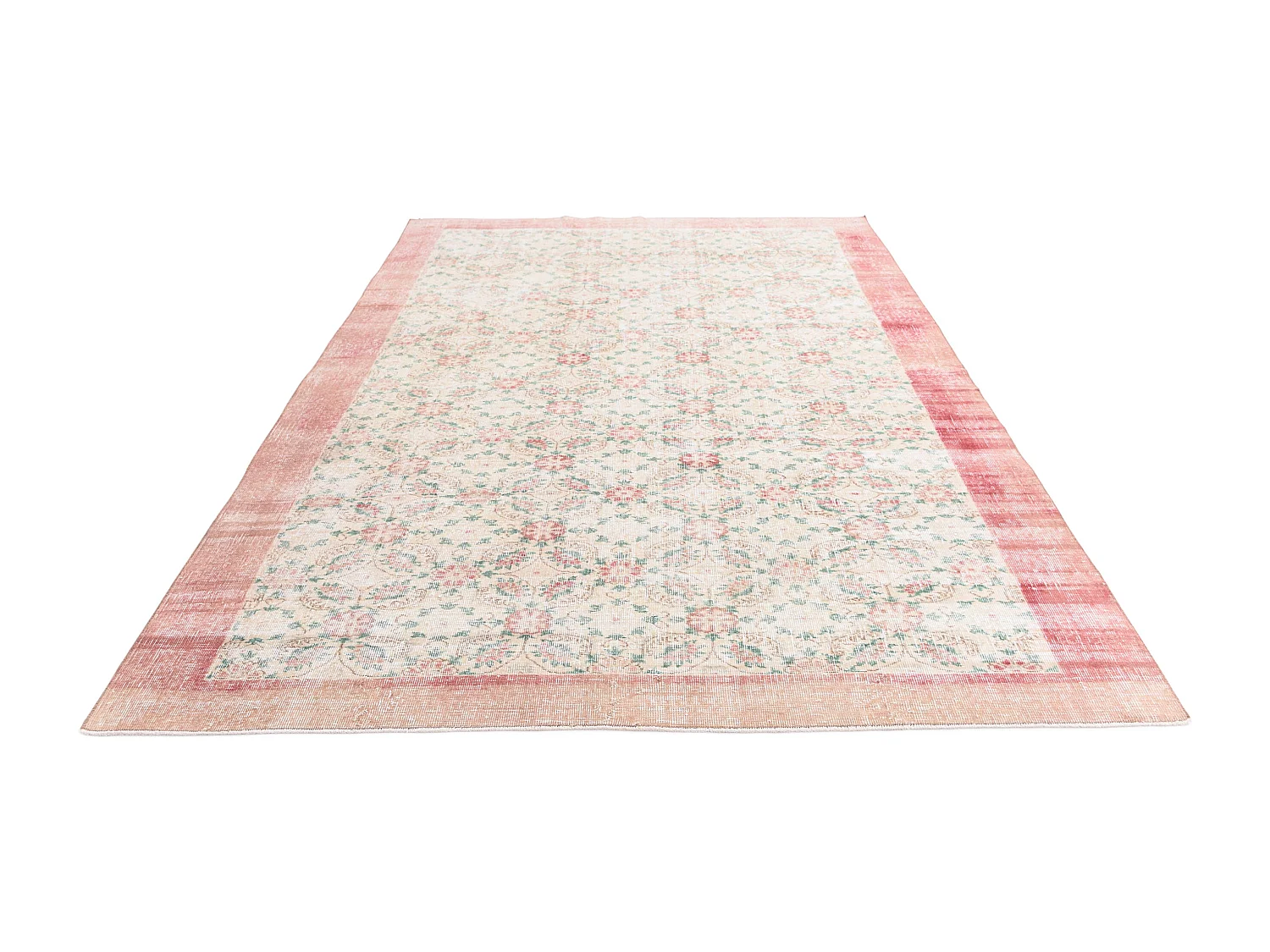 Tapis de laine 203x318 rose Ultra Vintage