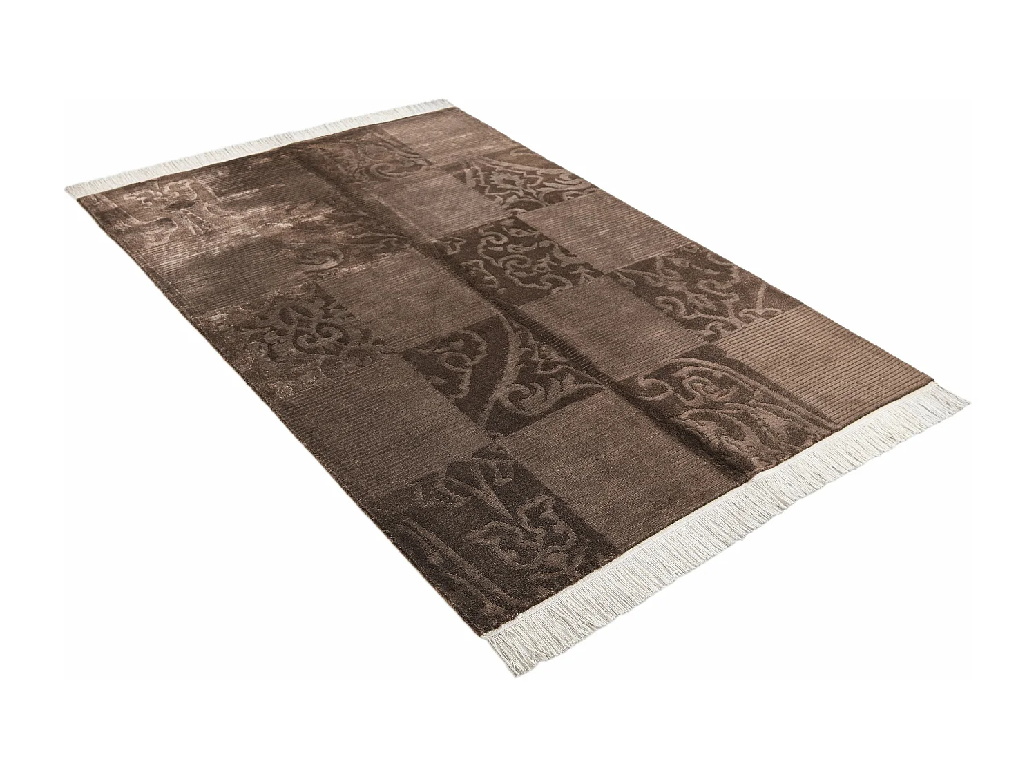 Tapis de laine 124x183 brun Darya