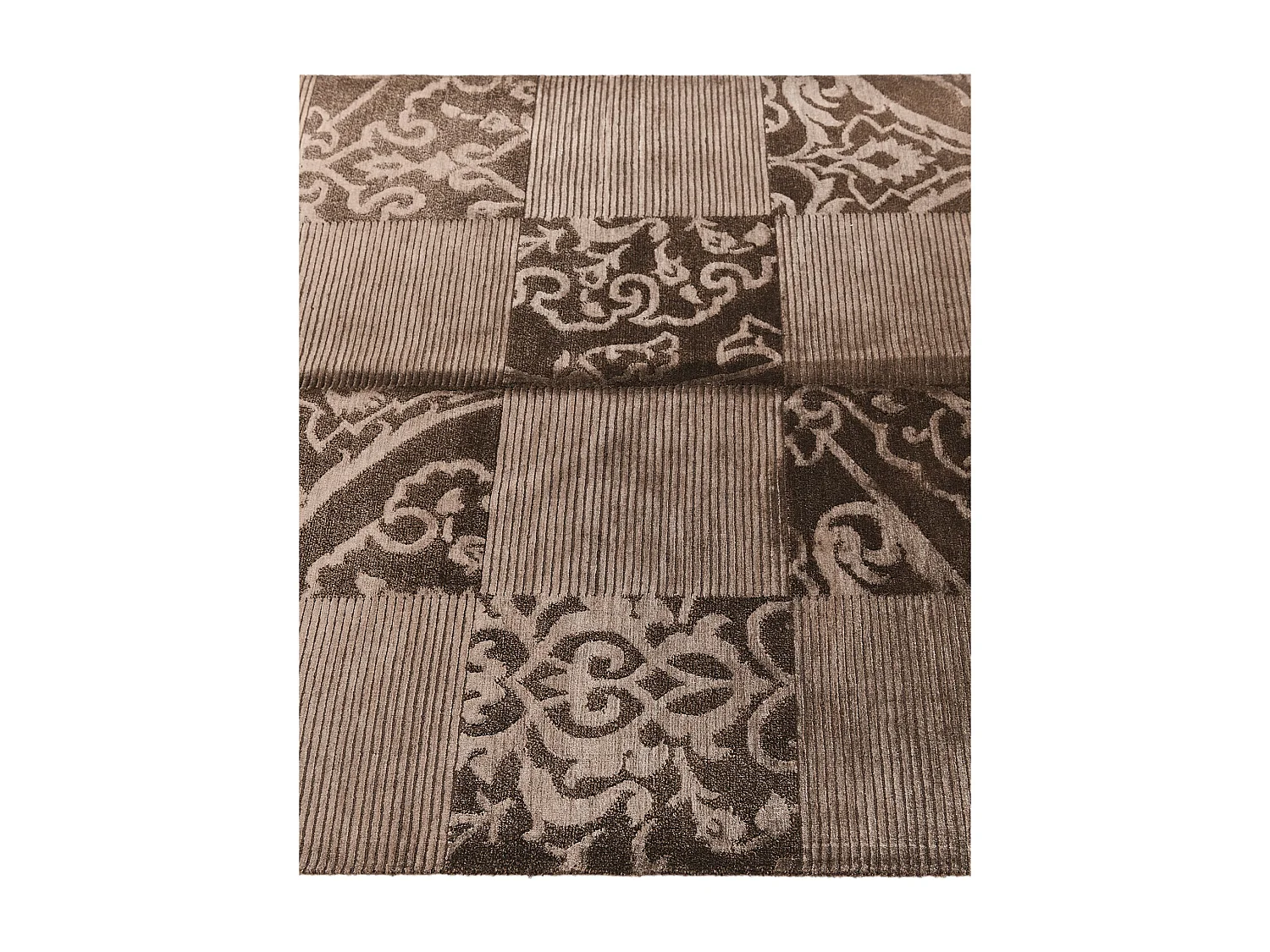 Tapis de laine 124x183 brun Darya