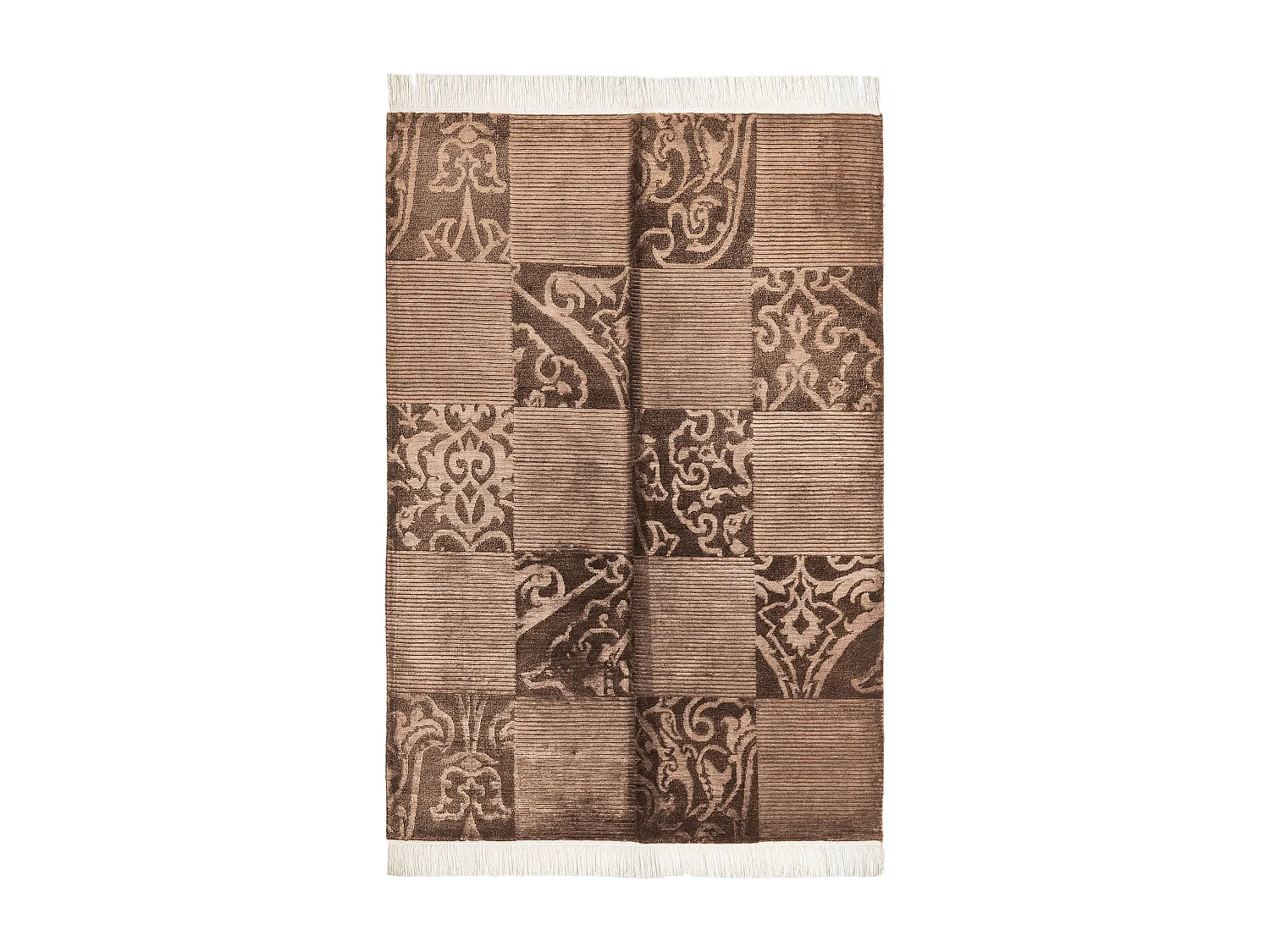 Tapis de laine 124x183 brun Darya