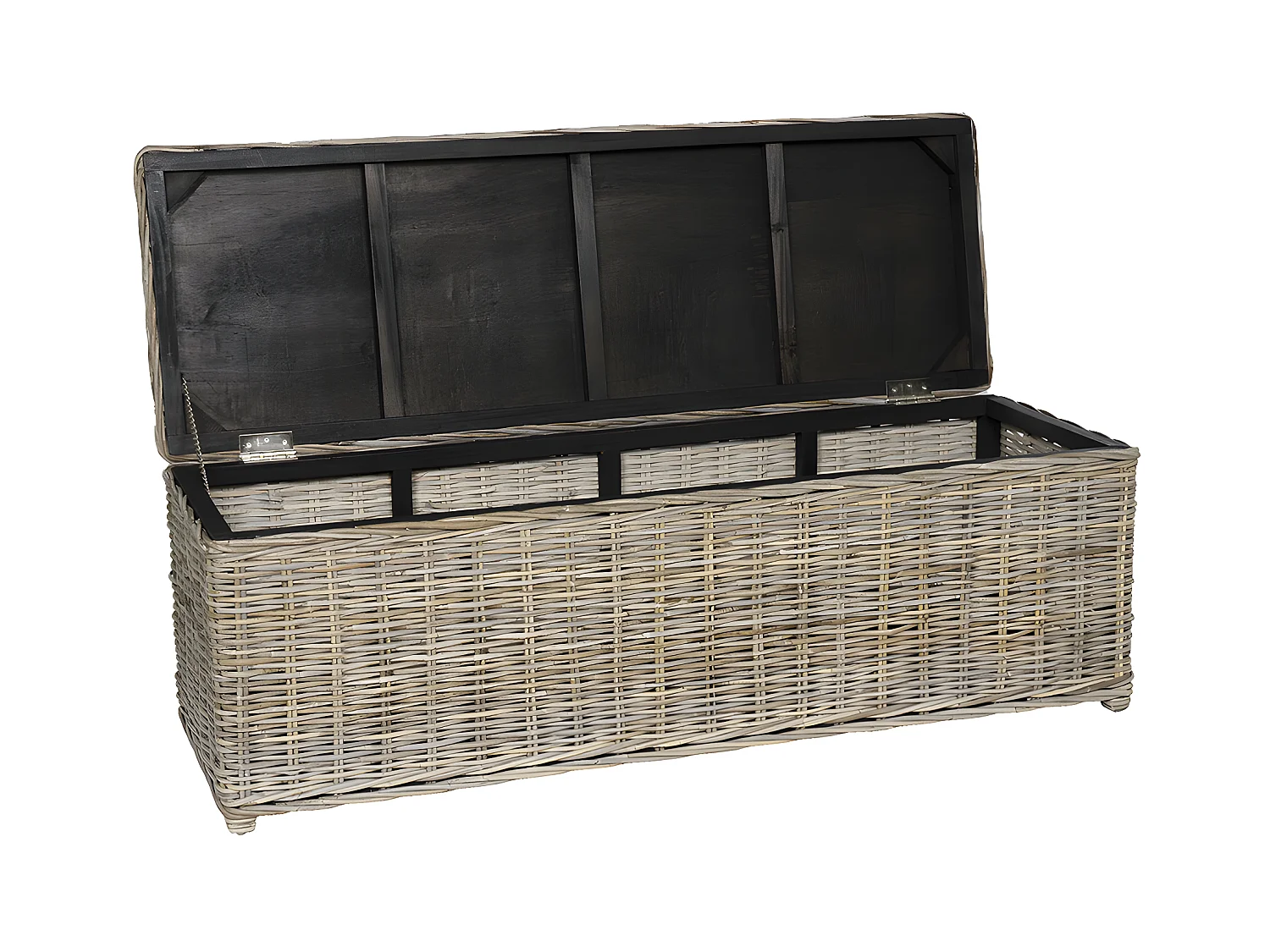 Opbergruimte van kubu GAO - L130 x D45 x H44 cm - Natuurlijk grijs