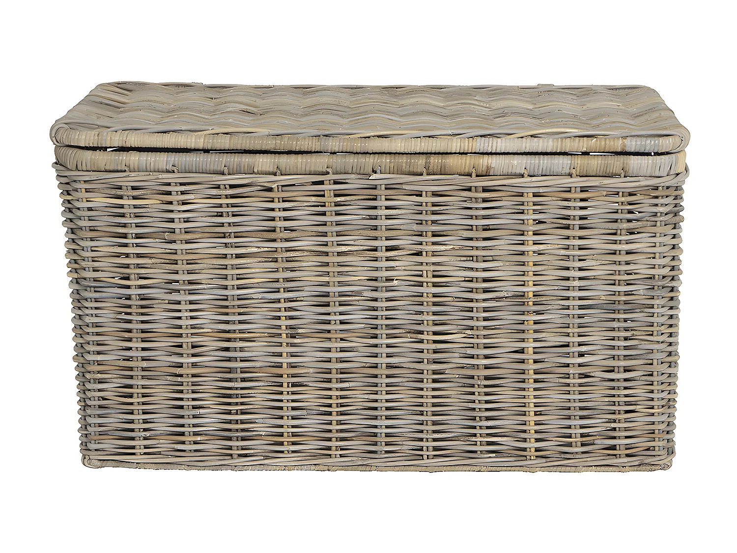 Opbevaringskiste i kubu TIMGAD - L100 x P55 x H55 cm - Naturligt grå