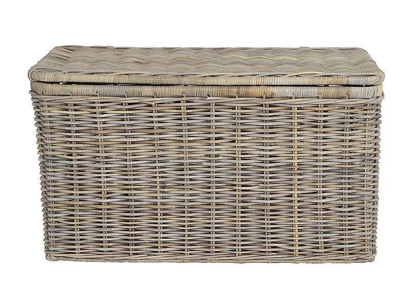 Arcón de kubu TIMGAD - Ancho 100 x Prof. 55 x Alt. 55 cm - Gris natural