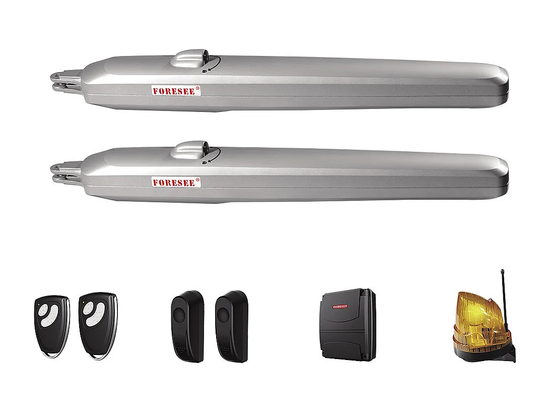 Cancello a battente L305 x H166 cm in Alluminio - Antracite - PRIMO