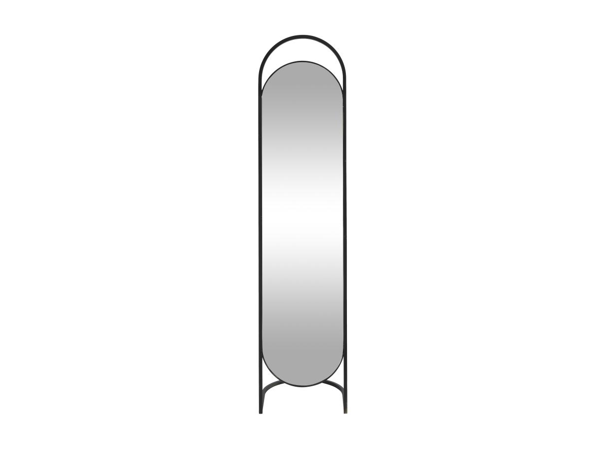 Standspiegel - Metall - 41 x 171 cm - Schwarz - ZINEB günstig online kaufen