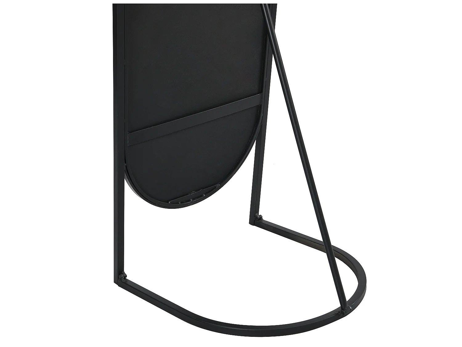 Espelho com pé estilo toucador em ferro de L.41 x A. 171 cm cor preto - ZINEB