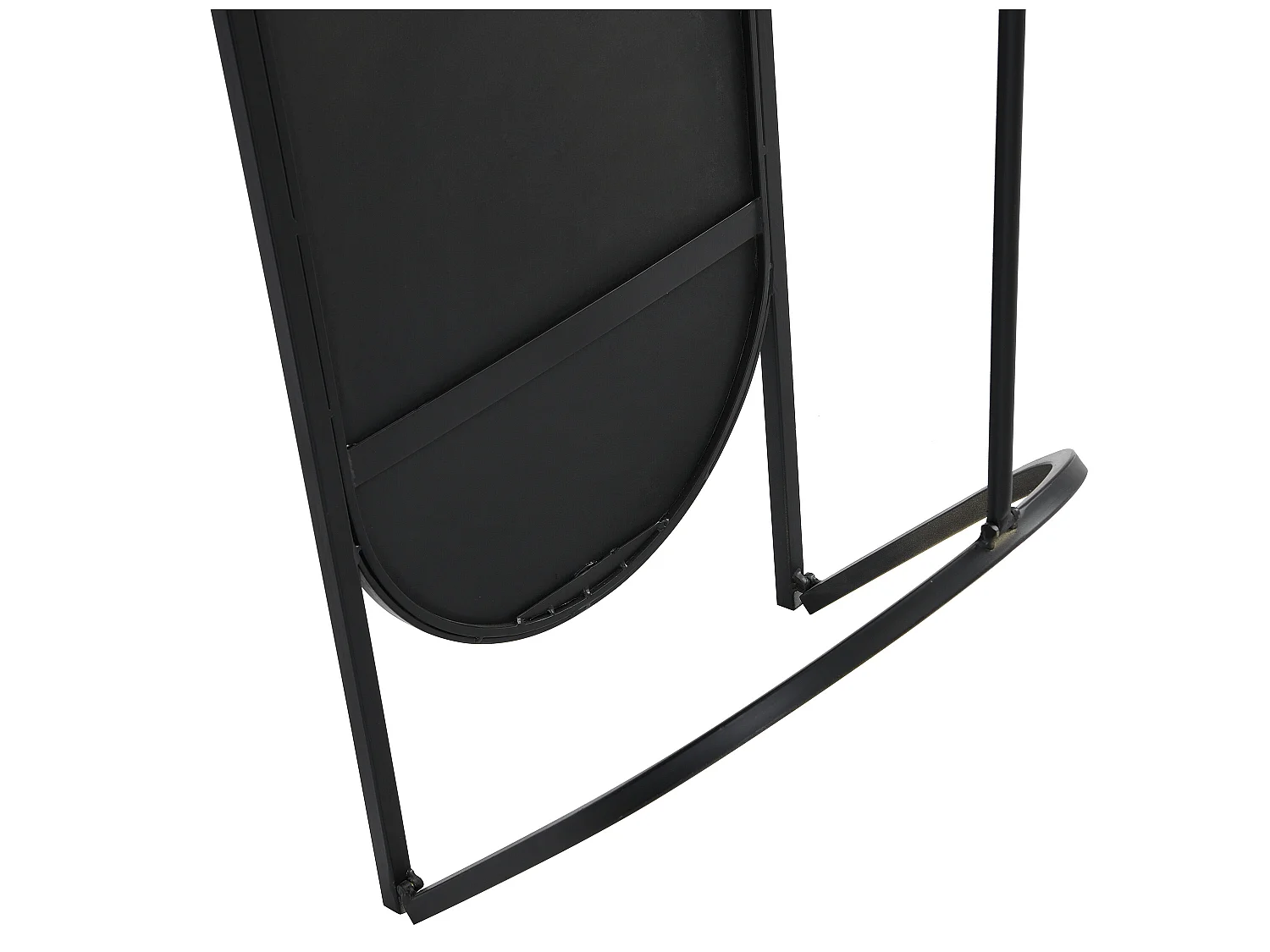 Espelho com pé estilo toucador em ferro de L.41 x A. 171 cm cor preto - ZINEB