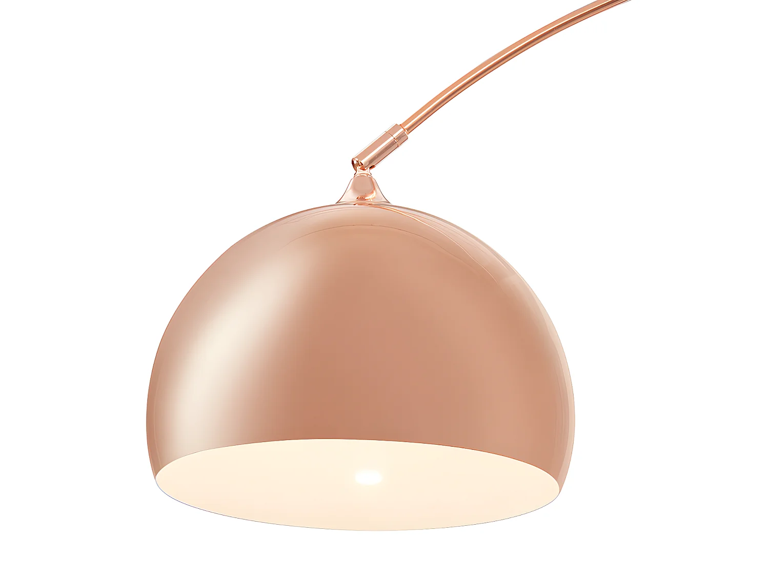 Grande lampada da terra ad arco H. 180 cm Metallo e Marmo Rame Stile: Art Déco - OMBRAGE