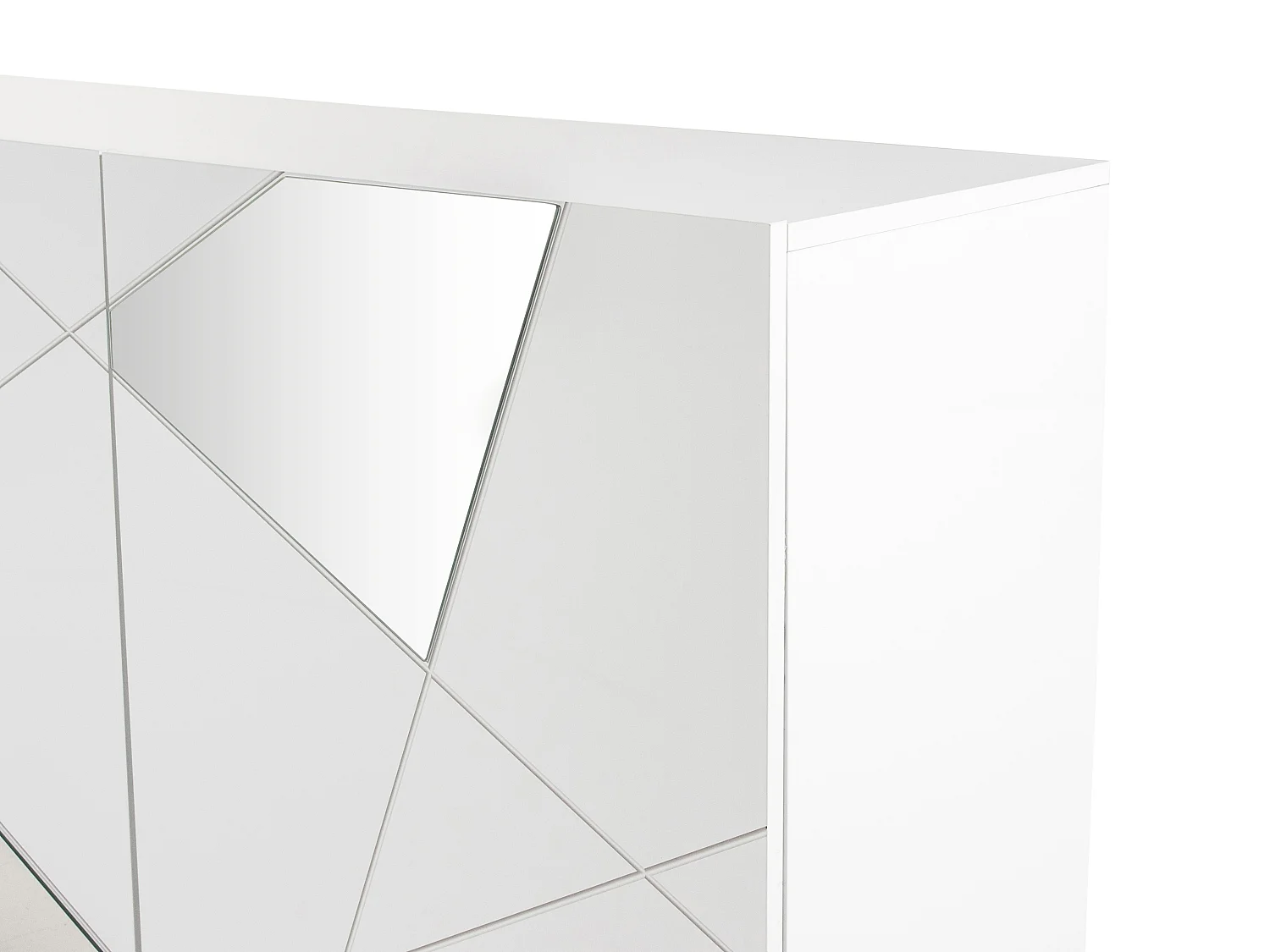 Sideboard mit 4 Türen - Weiß lackiert - CANTIANO