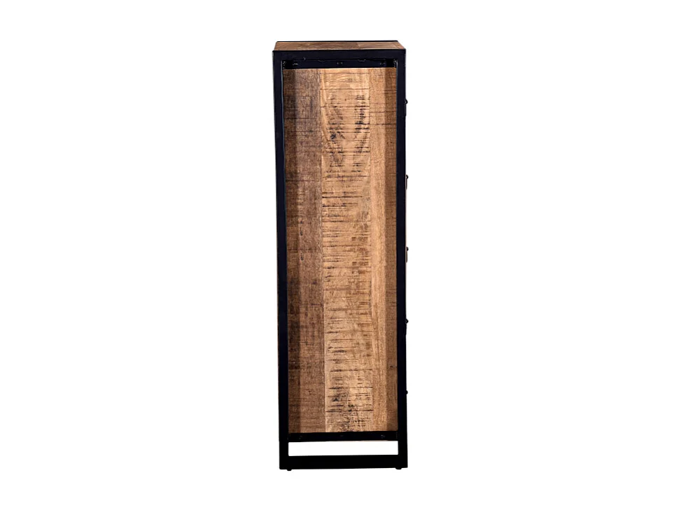 Cassettiera 5 cassetti Legno di mango e Metallo - HARLEM