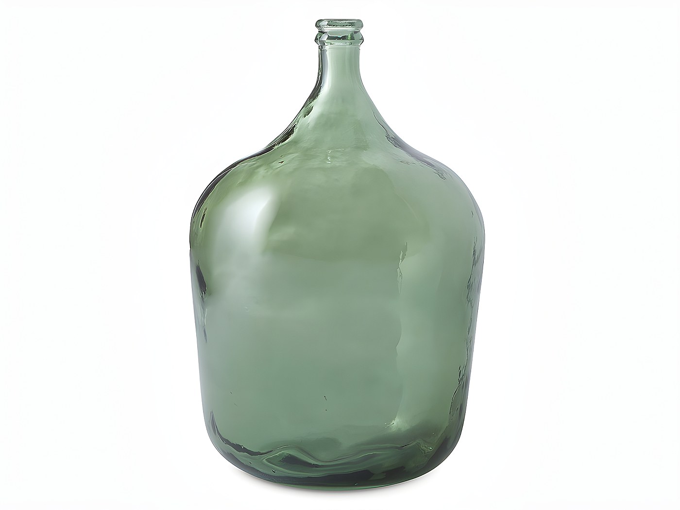 Vase DameJeanne en verre recyclé 34L H.56 cm JERZY Vert olive