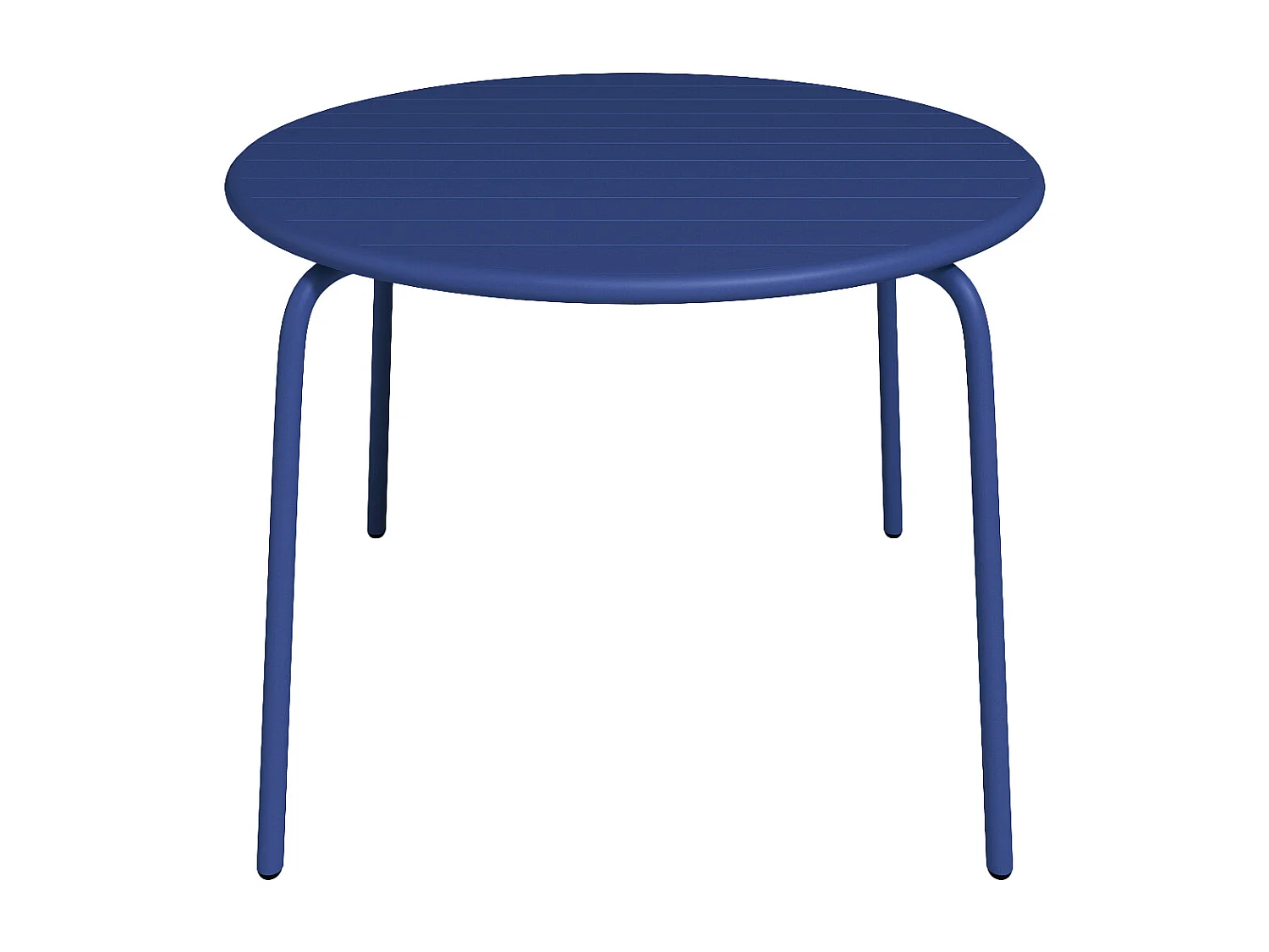 Ronde tuintafel MIRMANDE - Metaal - D110 cm - Donkerblauw