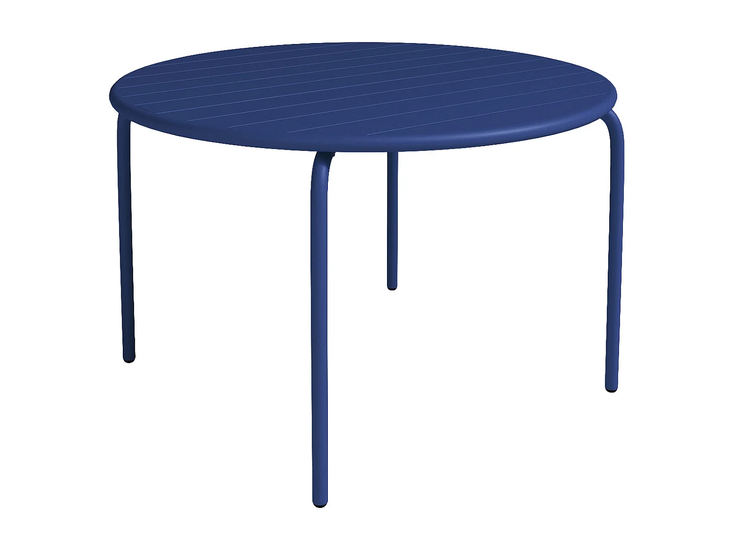 Ronde tuintafel MIRMANDE - Metaal - D110 cm - Donkerblauw