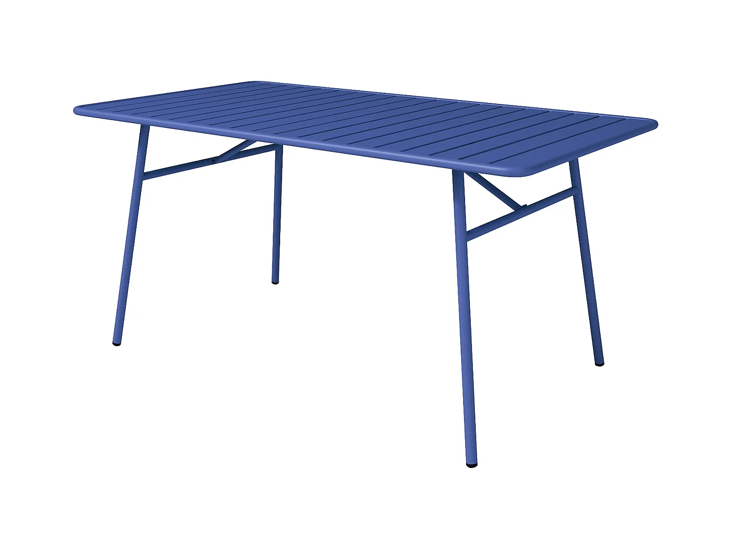 Gartentisch - D. 160 cm - Metall - Dunkelblau - MIRMANDE von MYLIA