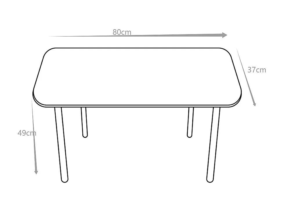 Table de jardin pour enfants en métal L.80 cm - Vert amande - POPAYAN de MYLIA
