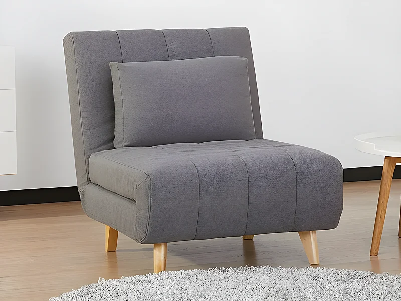 Schlafsessel - Stoff - Grau - STREVI
