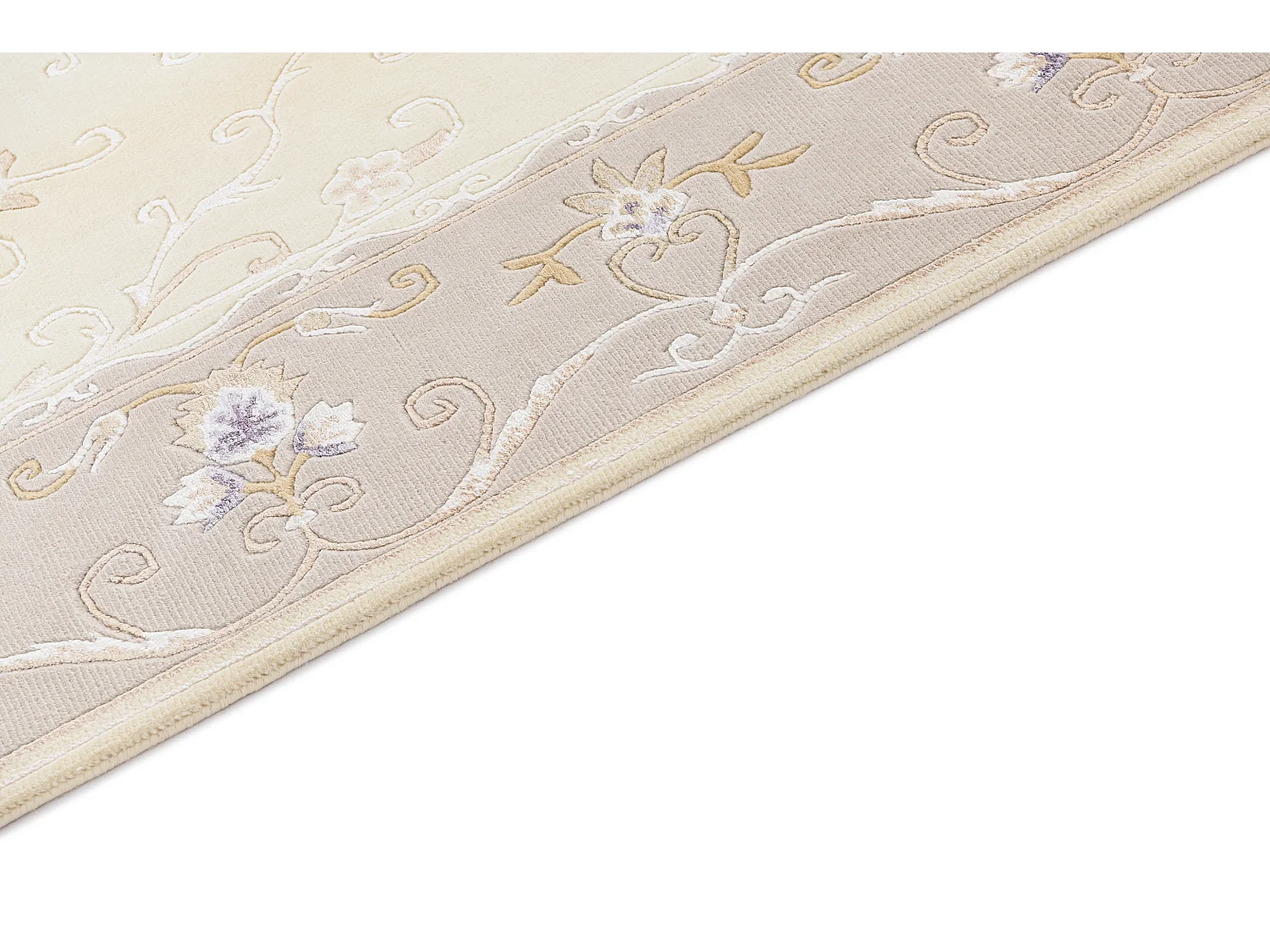 Tapis de laine 175x236 beige Darya
