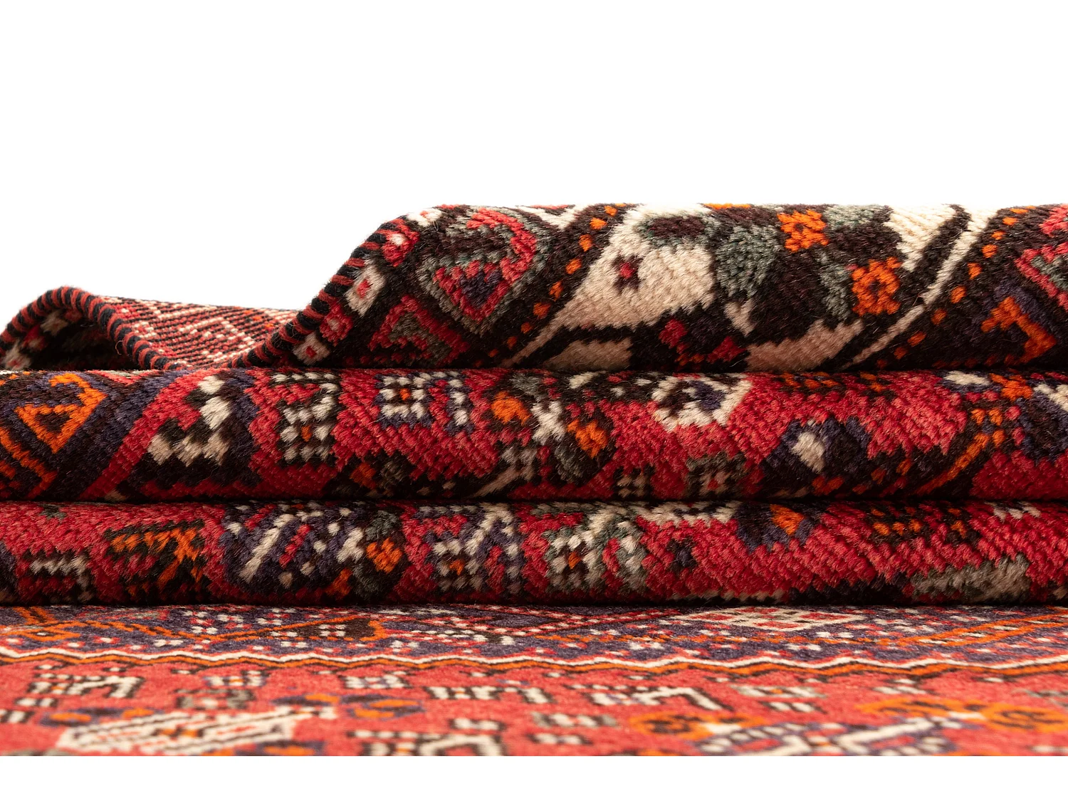 Tapis de laine 159x194 rouge Ghashghai