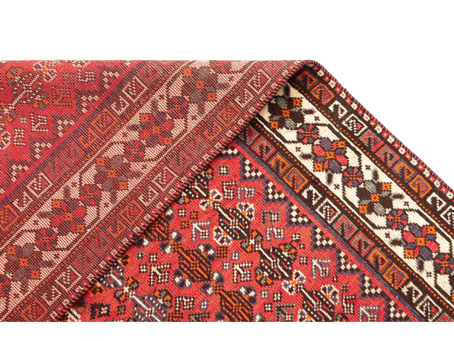 Tapis de laine 159x194 rouge Ghashghai